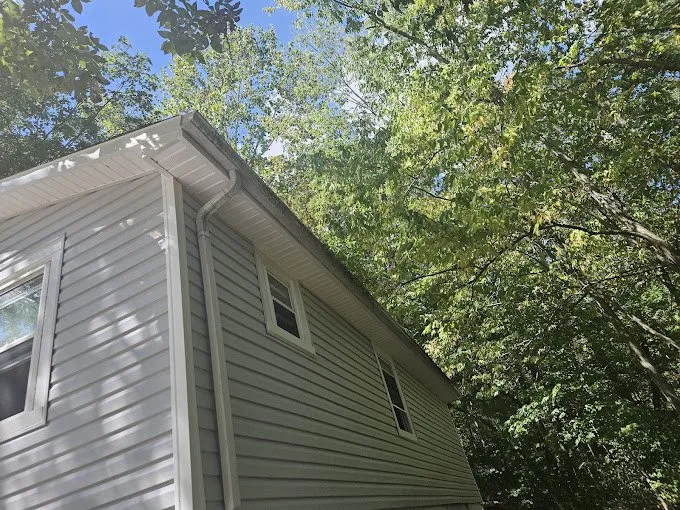 New gutters and fascia installed on a home